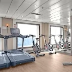 The gym facilities on board Ocean Victory.