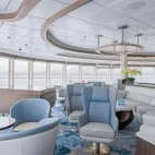 The observation lounge on Ocean Victory in Antarctica.