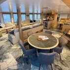 The lounge area on Explorer, Svalbard, Arctic.