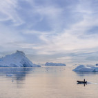 Zodiac in Antarctic Peninsula
