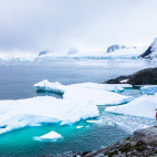 Photographer in Antarctic Peninsula