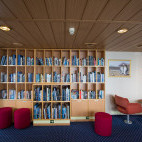 Library on board Ocean Nova.