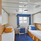 Twin cabin on board Ocean Nova.