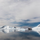 Polar vessel in Paradise Harbour, Antarctica