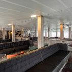 Observation lounge on board Plancius.