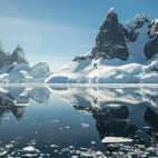 Glaciers in Antarctica.