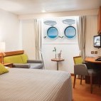 Double porthole cabin on board Seaventure polar vessel