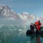 Zodiac cruise around North Spitsbergen.