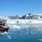 Sea kayaking around North Spitsbergen.