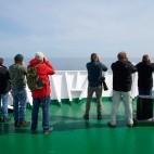 Deck on board Hondius polar vessel.