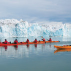 Kayaking in Spitsbergen.