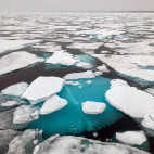 Pack ice in North Spitsbergen.