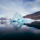 Iceberg in Nordvest Fjord, Greenland.