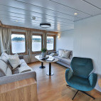 The lounge onboard Vikingfjord.