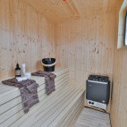 The sauna onboard Vikingfjord.