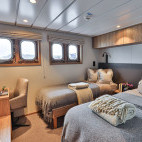 A twin cabin onboard Vikingfjord.