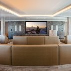 Lecture room on board Hondius polar vessel.