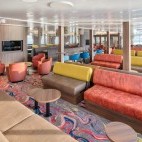 Observation lounge on board Hondius polar vessel.