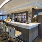 The bar area onboard the Ocean Explorer. 