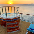 Hot tub onboard the Ocean Explorer. 