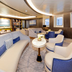 Library onboard the Ocean Explorer. 