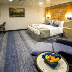 Royal Verandah Stateroom onboard the Ocean Explorer. 