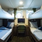 Quadruple cabin on board Ortelius.