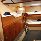 Triple porthole cabin on board Rembrandt van Rijn