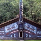 Totem poles in Alaska.