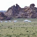 View of Margaz Ger Camp, Mongolia