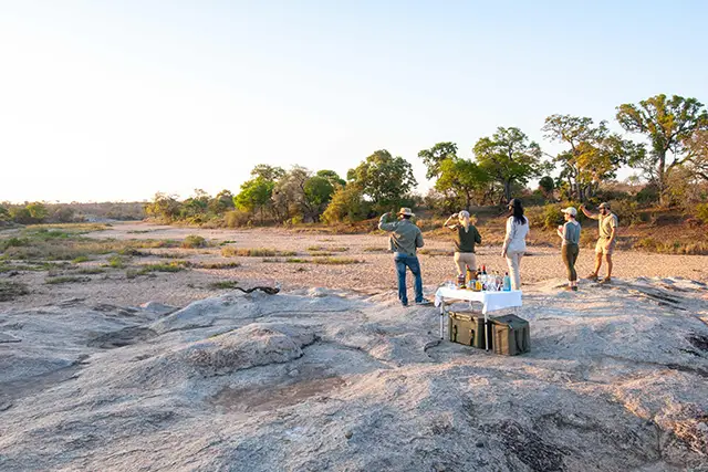 Sundowners at Jock Safari Lodge in South Africa