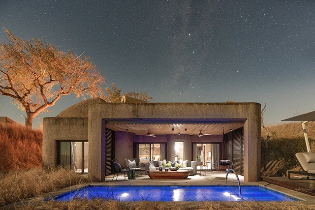 Lux suite at Sabi Sabi Earth Lodge in South Africa