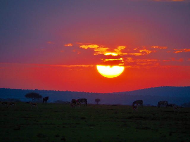 Kenyan sunset.