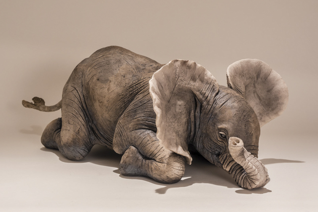 Elephant sculpture by Nick Mackman