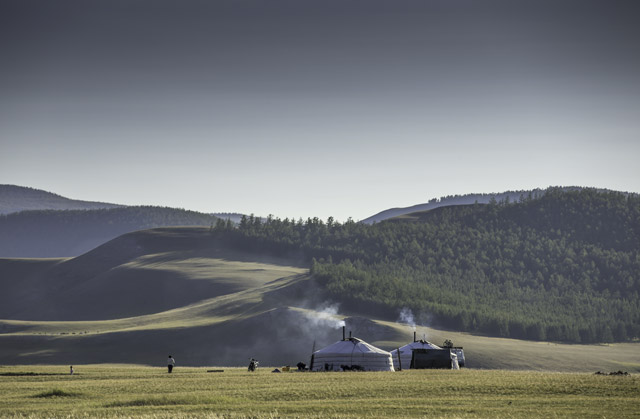 Ger camp in Mongolia
