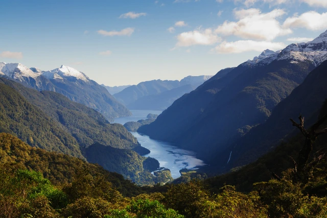 View of Doubtful Sound, Fiordland, New Zealand.