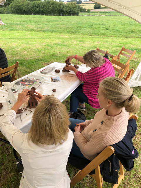 Sculpting workshop at WildFair.