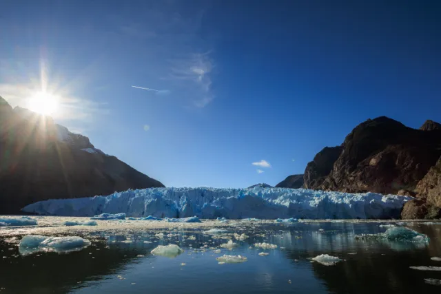 View of San Rafael Glacier in Chile.