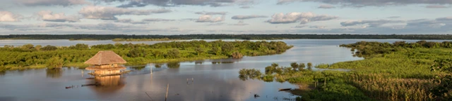 Traditional house in Iquitos, the Amazon Rainforest in Peru