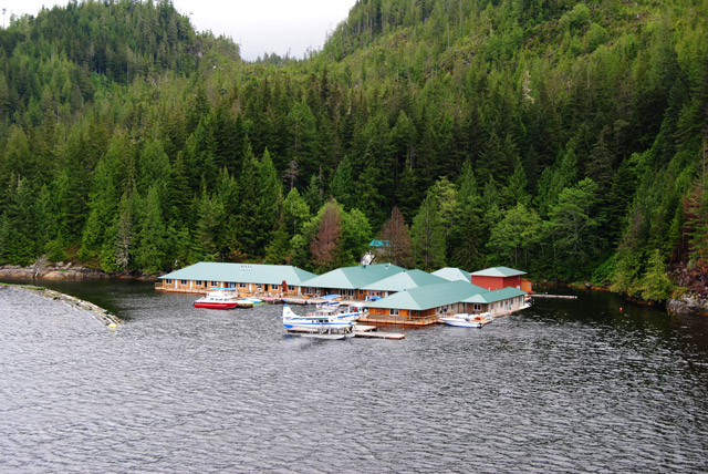 Knight Inlet lodge in British Columbia, Canada.